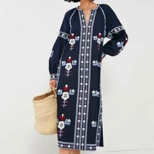 Tuckernuck SEA NY SHAINA EMBROIDERY LONG SLEEVE DRESS